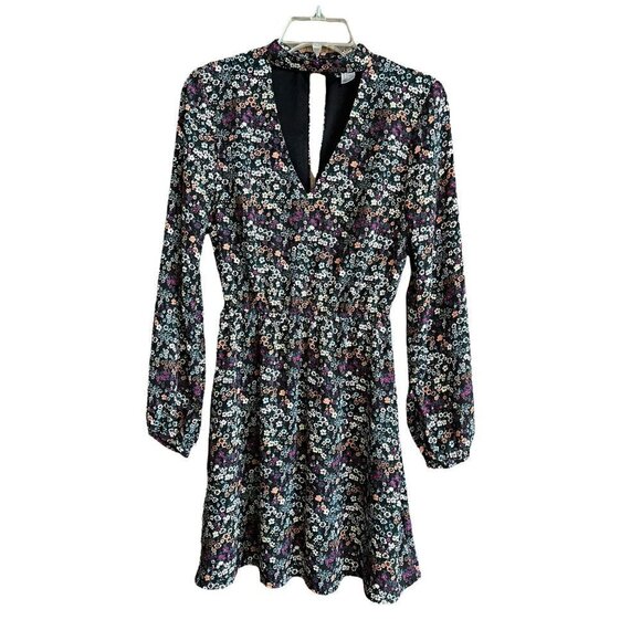 Women's Divided H&M Floral Dress, Long Sleeves, Size 6 - Picture 1 of 4
